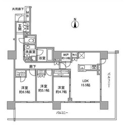 プラウド阪急塚口駅前の物件間取画像